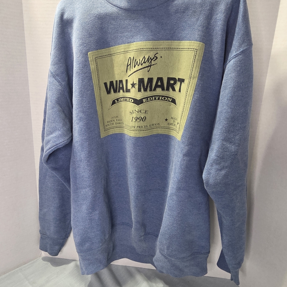 Limited Edition Vintage Walmart Blue Crewneck Sweater